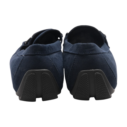 Navy Slip-On Dress Shoes