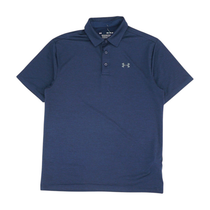 Navy Solid Short Sleeve Polo
