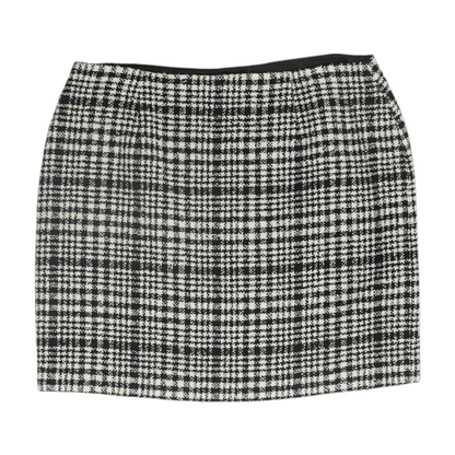 Black Plaid Mini Skirt