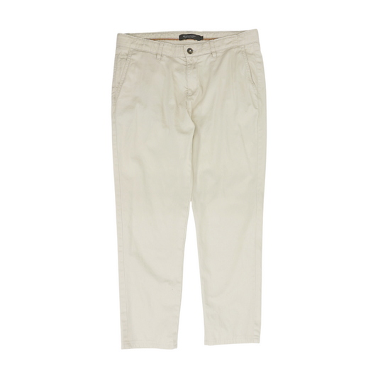 Beige Regular Pants