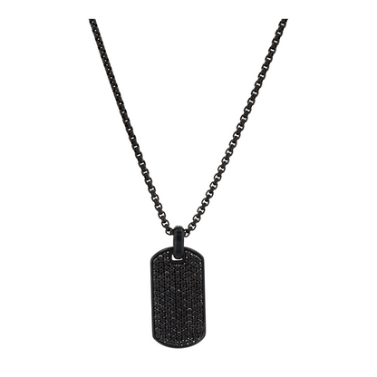 3 9/10 ctw Titanium Pendant Necklace