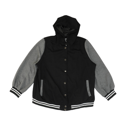 Black Plus Color Block Jacket