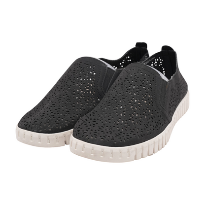 Black Slip-On Flats