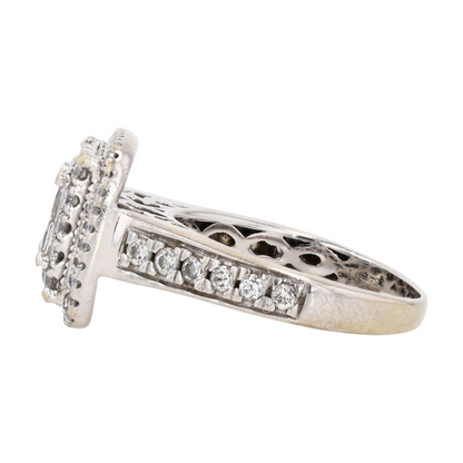 3/4 ctw 14K White Gold Diamond Engagement Ring