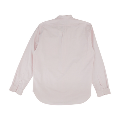 Pink Solid Long Sleeve Button Down