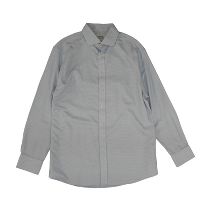 Blue Print Long Sleeve Button Down