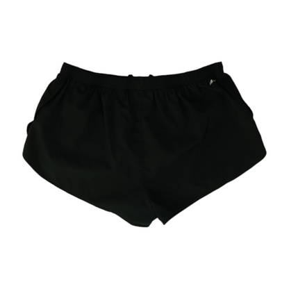 Black Solid Active Shorts