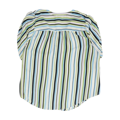 Multi Plus Size Striped Blouse