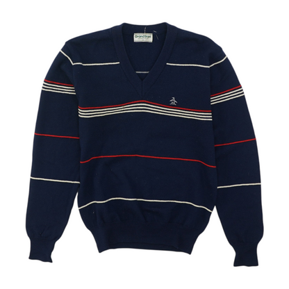 Vintage Navy Striped Pullover Sweater
