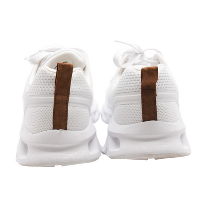 White Low-Top Athletic Shoes