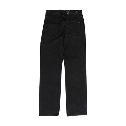 Black High Rise Relaxed Jeans