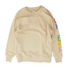 Beige Solid Sweatshirt Pullover