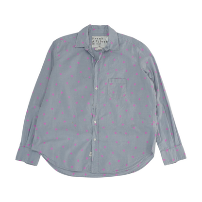 Blue Hearts Button Down
