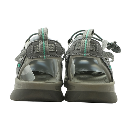 Gray Flat Sandals