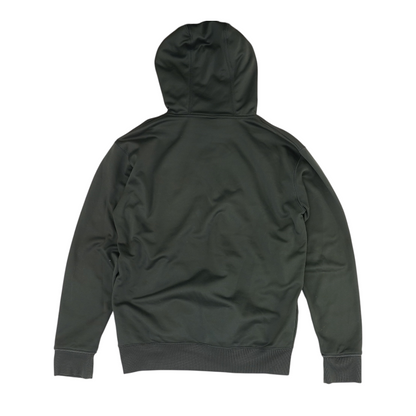 Gray Solid Hoodie Pullover