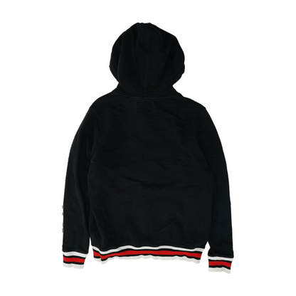 Black Solid Hoodie Pullover