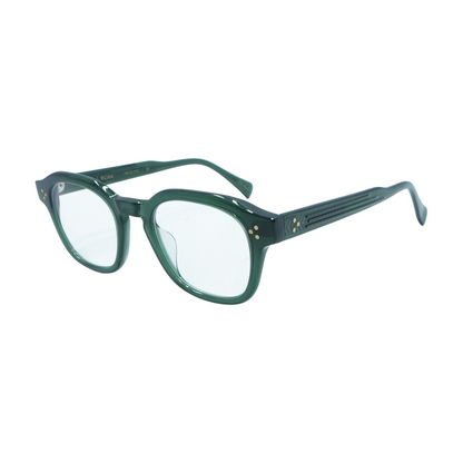 Green Unknown Square Prescription Eyewear