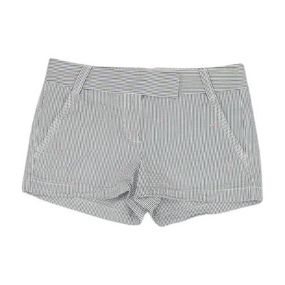 Navy Striped Chino Shorts