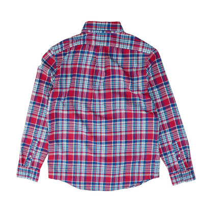 Red Plaid Flannel Button Down