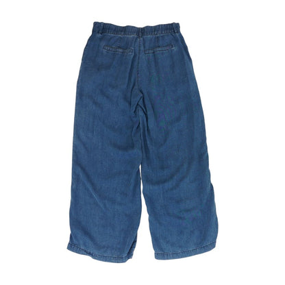 Blue Casual Wide Leg Pants