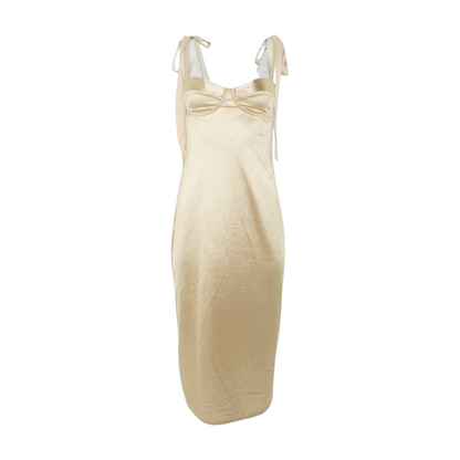 Gold Midi Dress