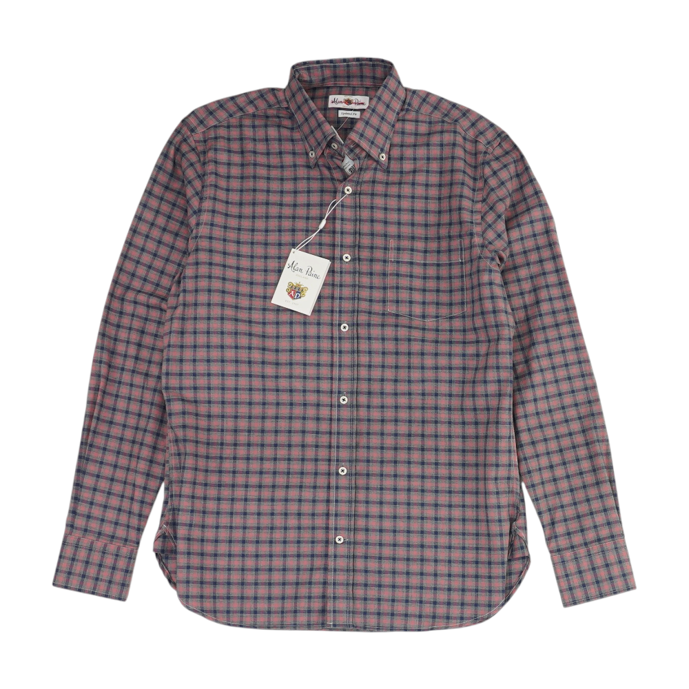 Pink Check Long Sleeve Button Down
