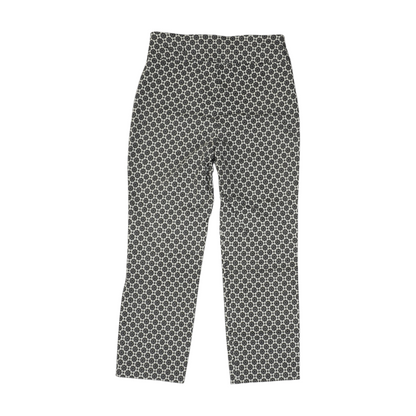 Black Print Chino Capris