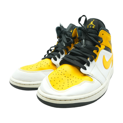 Jordan 1 Mid University Gold High-Top Athletic Shoes