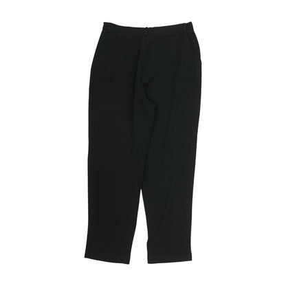 Vintage Black Solid Dress Pants
