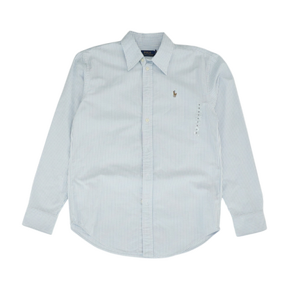 Blue Striped Long Sleeve Button Down