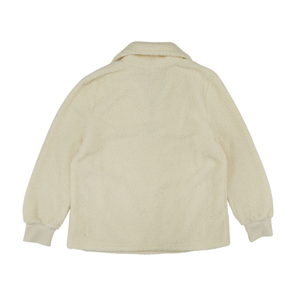 Ivory Solid 1/4 Zip Pullover