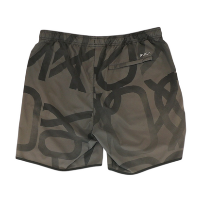Gray Print Active Shorts