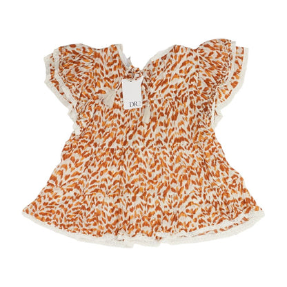 White Animal Blouse