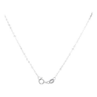 1/2 ctw 14K White Gold Ruby Pendant Necklace