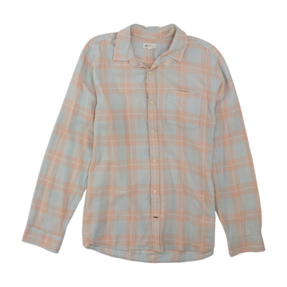 Blue Plaid Flannel Button Down