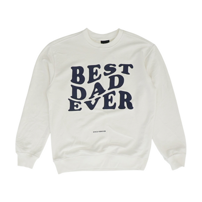 White Solid Sweatshirt Pullover