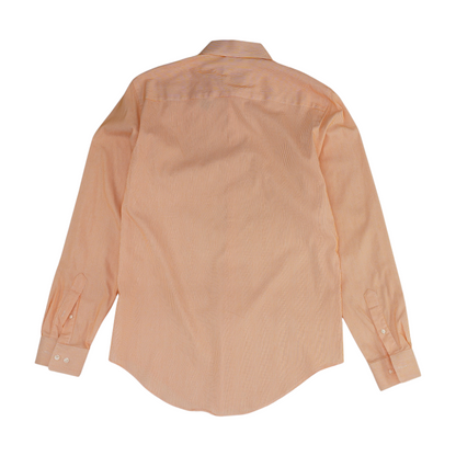 Orange Striped Long Sleeve Button Down