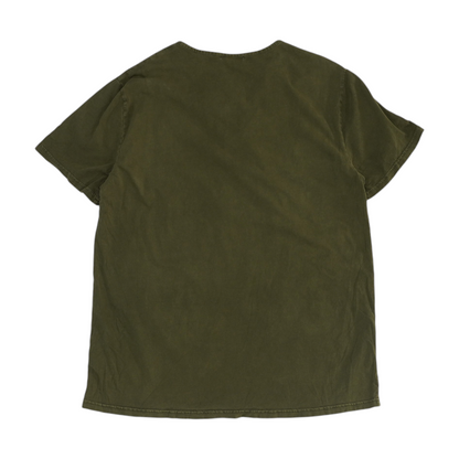 Green Solid Henley T-Shirt
