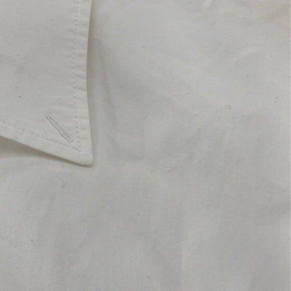 White 2021 College-Logo Embroidered Ls Button Down