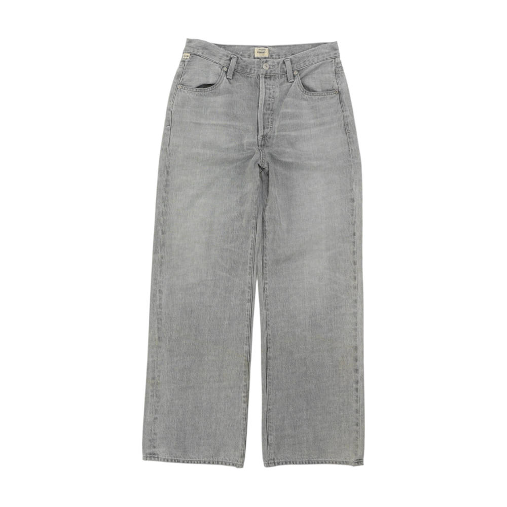 Gray Wide Leg Jeans