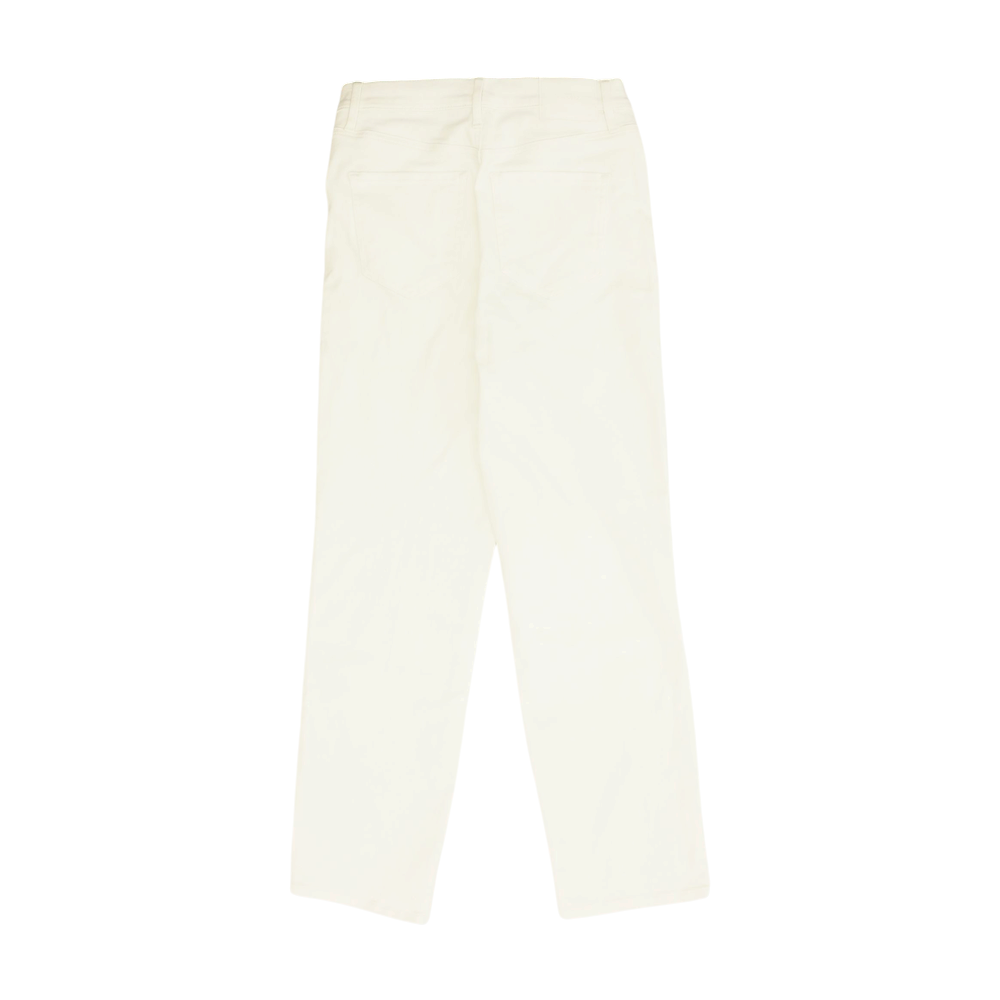White Long Straight Jeans
