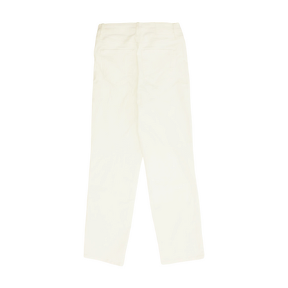 White Long Straight Jeans