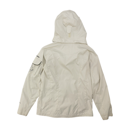 Vintage Ivory Solid Rain Jacket