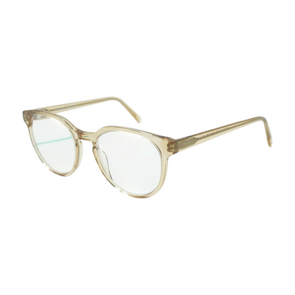 Gold Wright M Round Prescription Eyewear