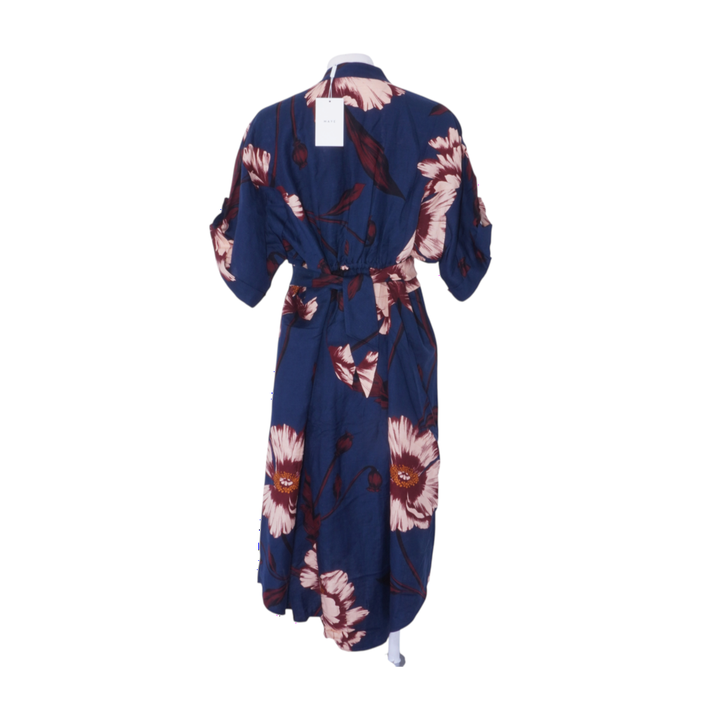 Maye Navy Floral Midi Dress – Image 2