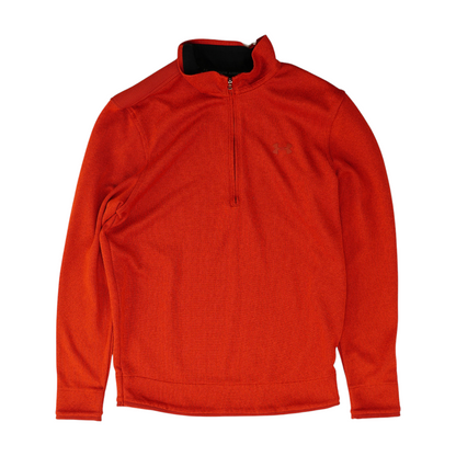 Red Solid 1/4 Zip Pullover