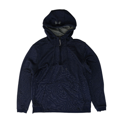 Navy Striped 1/4 Zip Pullover