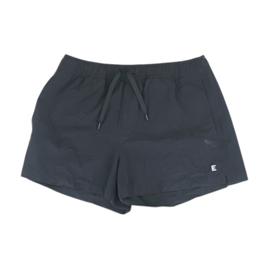 Black Solid Active Shorts