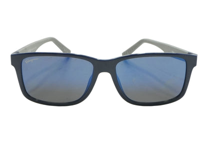 Navy SF938S Square Sunglasses