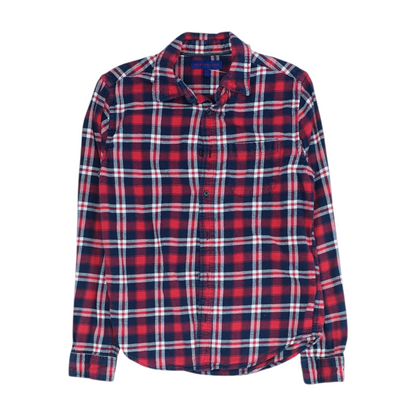 Red Plaid Flannel Button Down